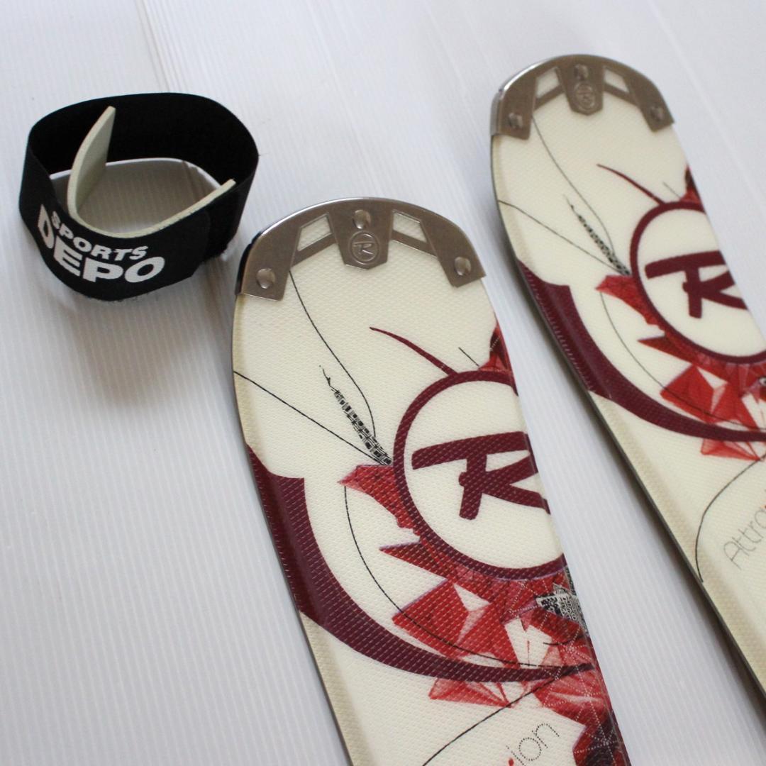 Rossignol★レディーススキー板&ストックセット ホワイト 長さ140cm