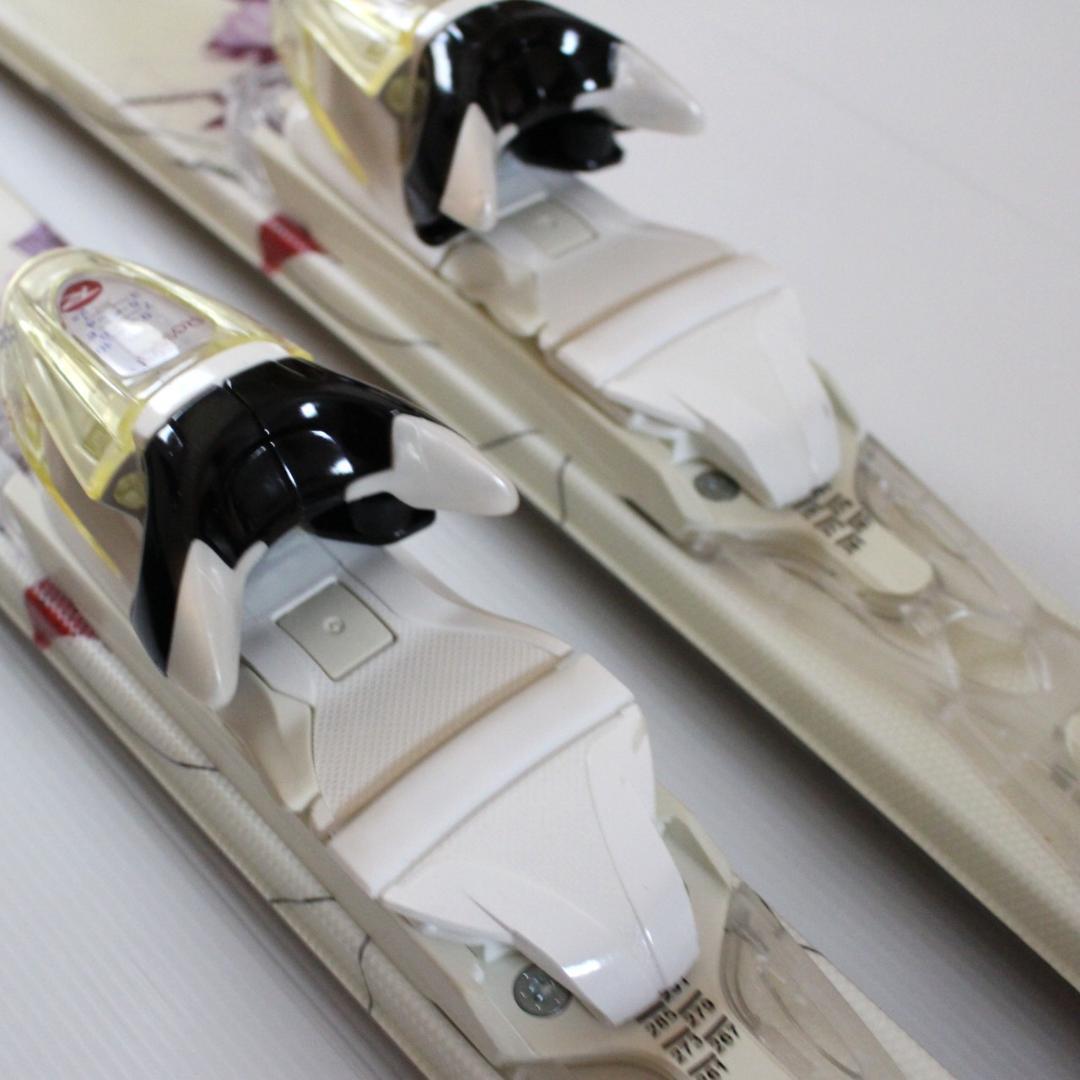 Rossignol★レディーススキー板&ストックセット ホワイト 長さ140cm