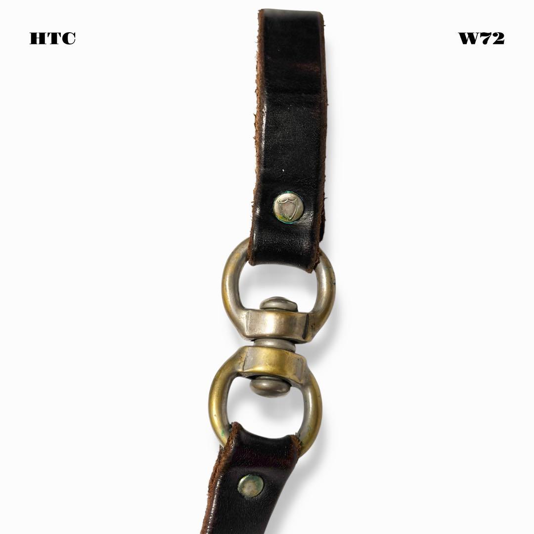 ★限定出品★ HTC ウォレット チェーン レザー スタッズ ブラック 黒青赤銀