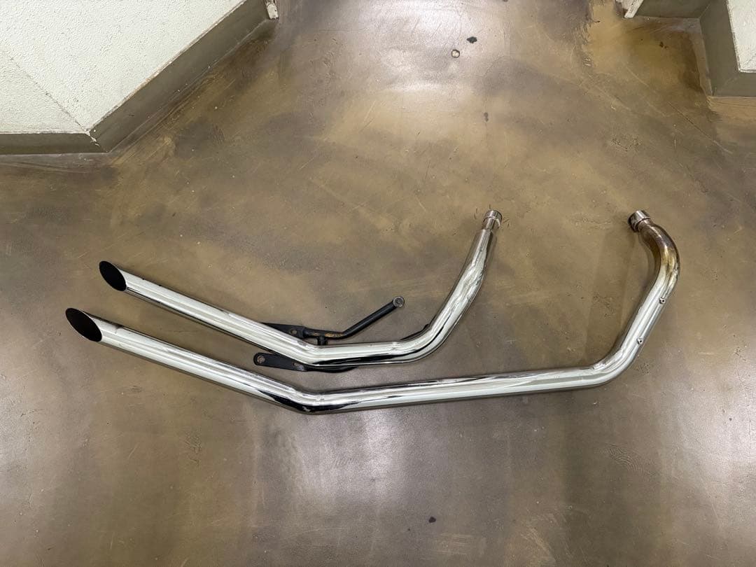 スティード400アップスラッシュカットマフラー