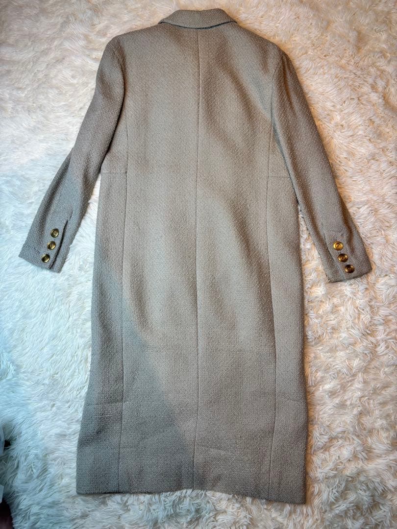 ヴァレンティノ ヴィンテージツイードロングコート　金ボタン　コート　アウター