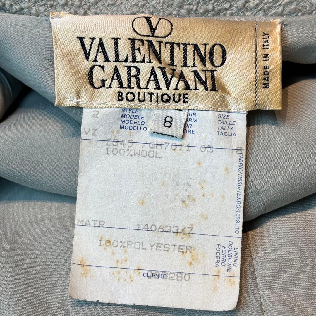 ヴァレンティノ ヴィンテージツイードロングコート　金ボタン　コート　アウター