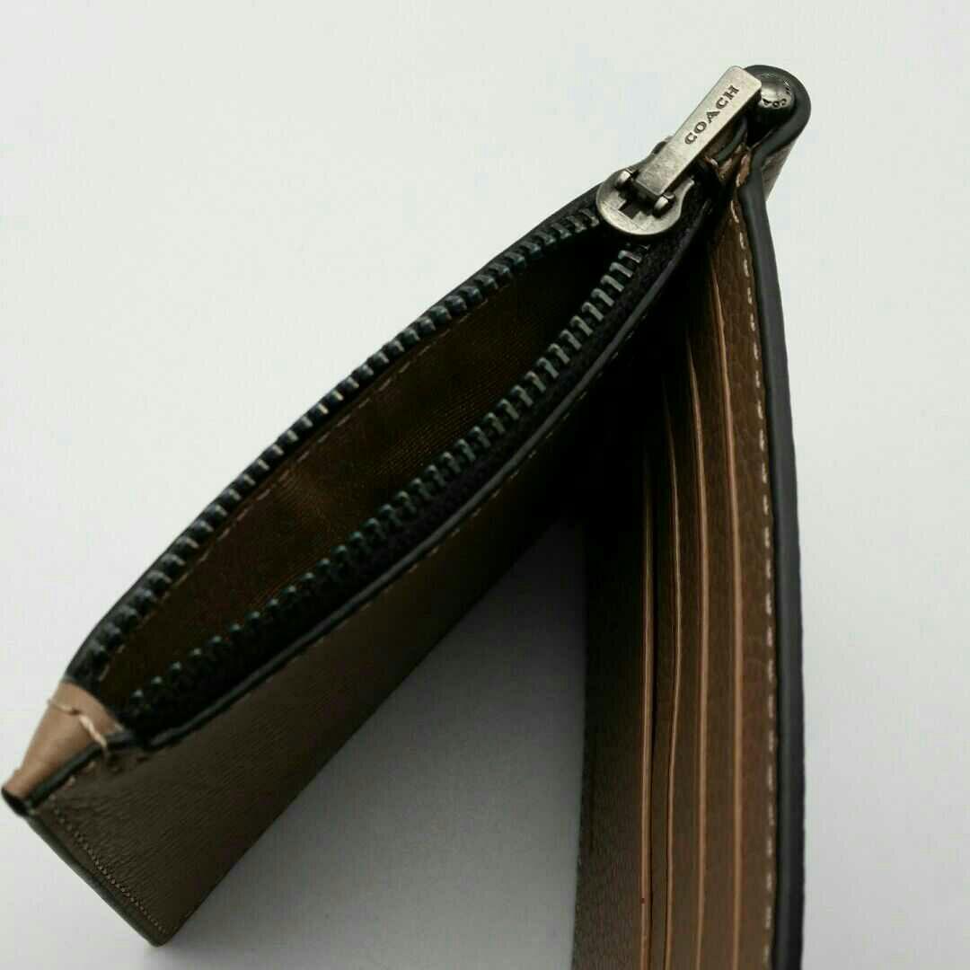 超最新作 COACH マネークリップ 財布 新品 マッシュルーム メンズ