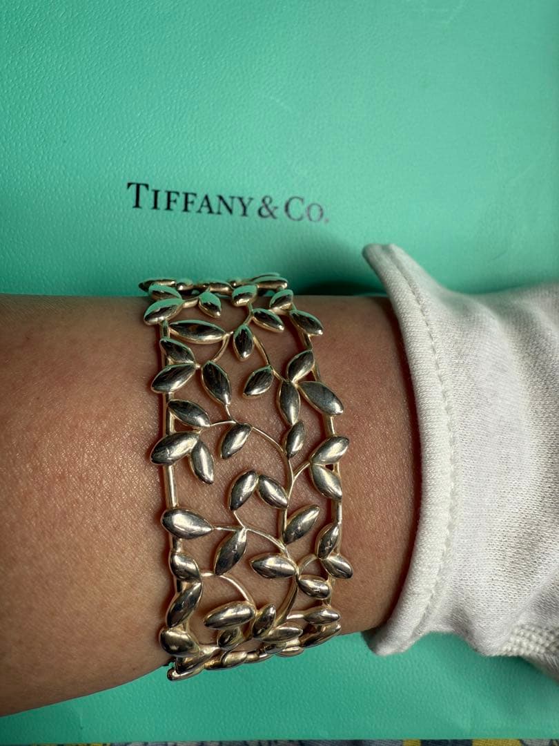❤️希少品❤️ティファニー　シルバーカフ　パロマ・ピカソ　オリーブリーフコレクション