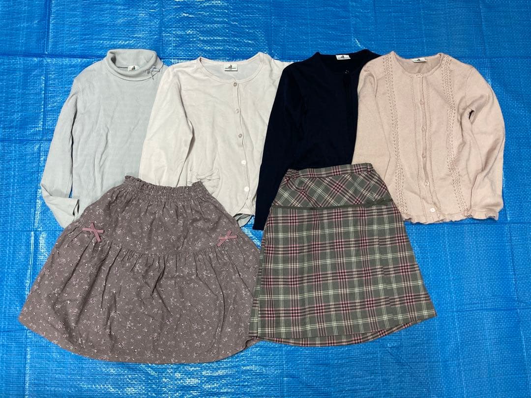 ペアレンツドリーム　140cm　ワンピース・スカート・カーディガン等セット