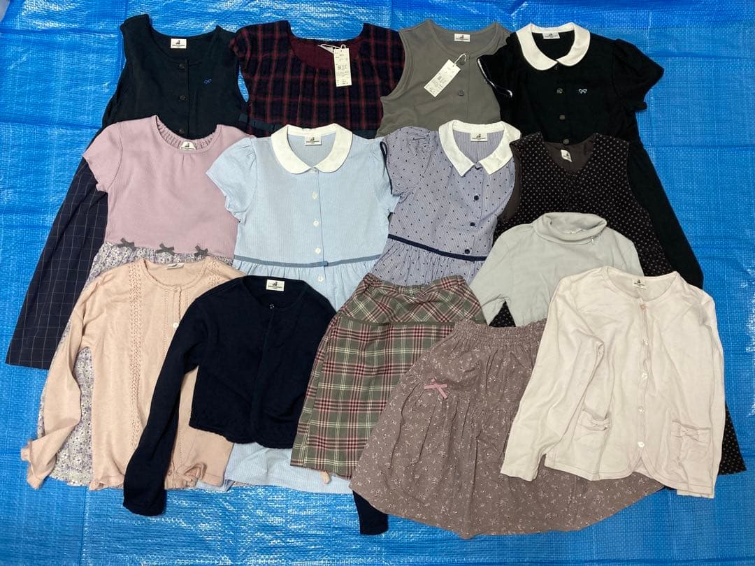 ペアレンツドリーム　140cm　ワンピース・スカート・カーディガン等セット