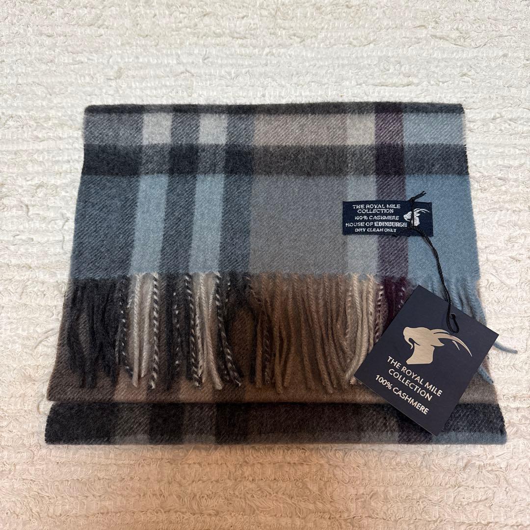 HOUSE OF EDINBURGH 100% CASHMERE マフラー