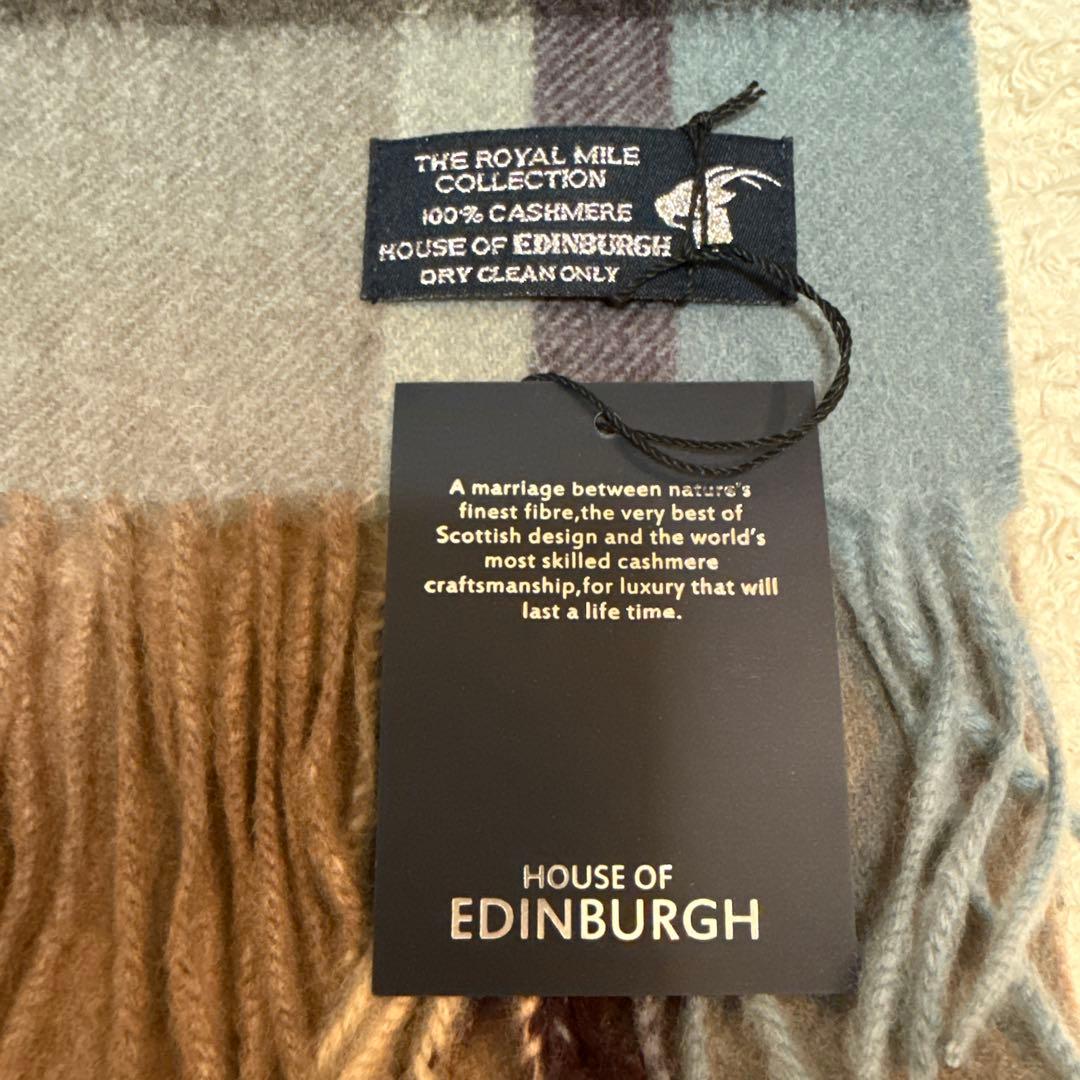 HOUSE OF EDINBURGH 100% CASHMERE マフラー
