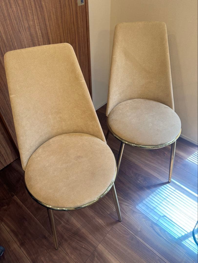 tsumugi専用　フェリシテ チェア 2 ベージュ 2脚