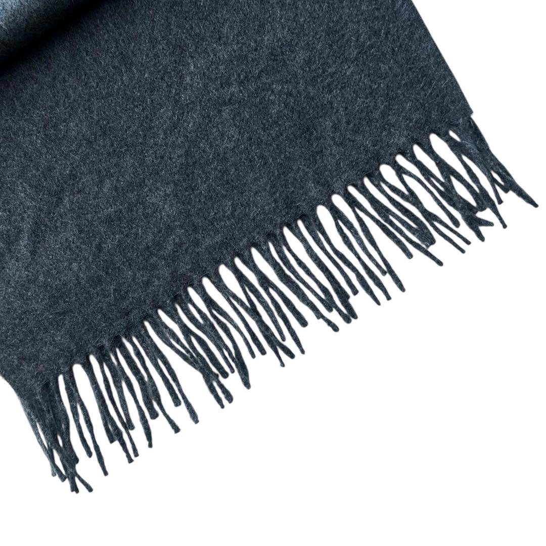 【すがさん専用】ロロピアーナ カシミヤ100% フリンジ マフラー グレー