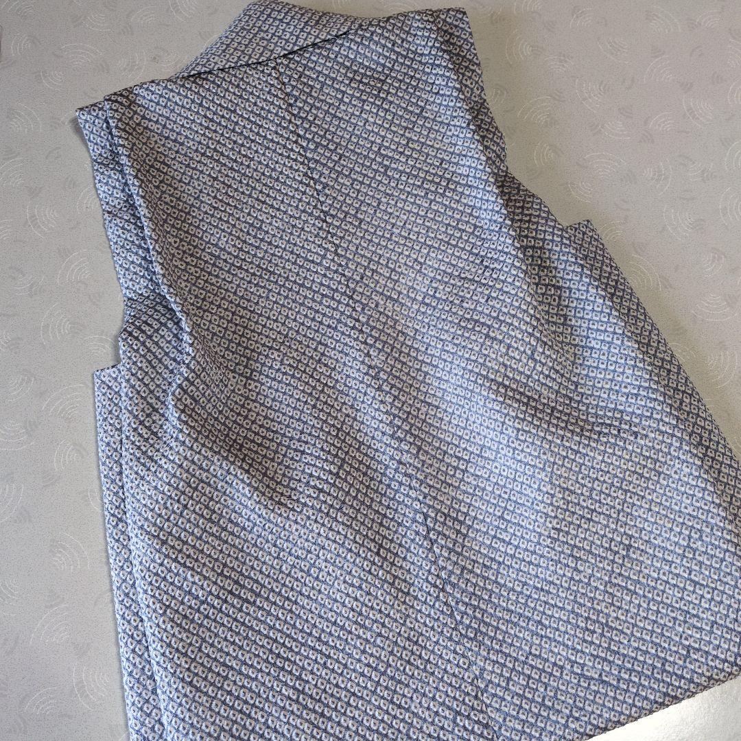 七五三３歳男の子正絹着物と正絹総絞り手縫いの被布（長襦袢付き）