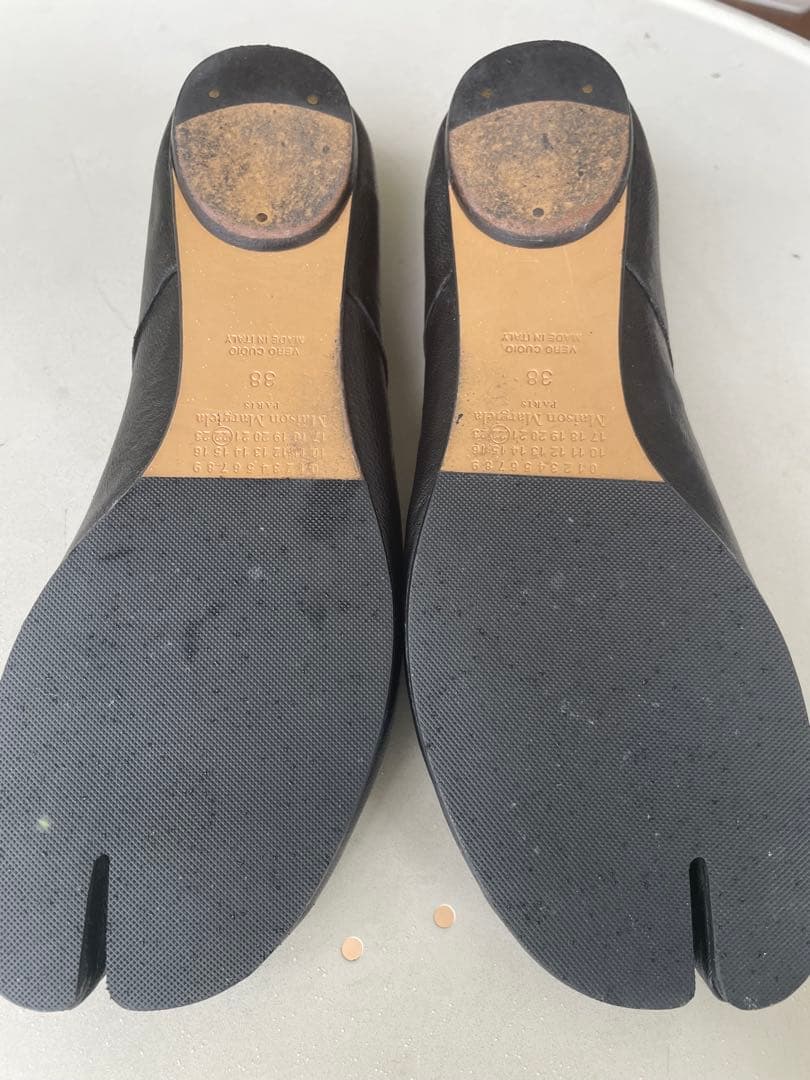 Maison Margiela ブラック Tabi バレリーナ シューズ38