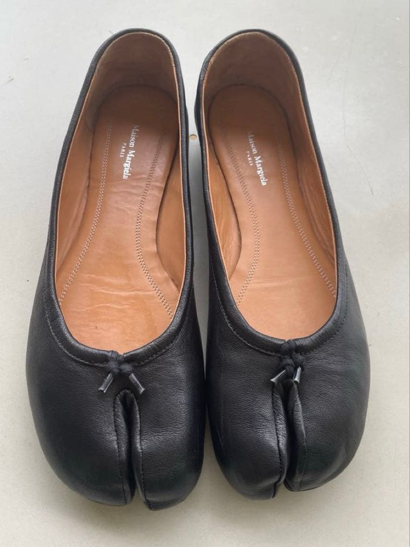 Maison Margiela ブラック Tabi バレリーナ シューズ38