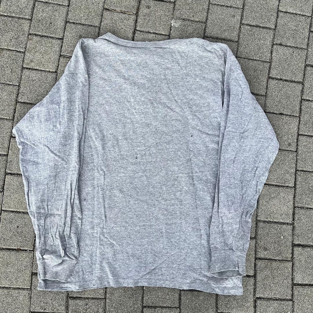 champion トリコタグ ヘンリーネック　長袖tシャツ 80s
