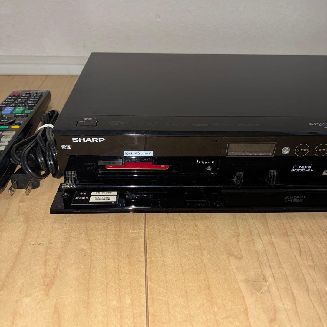 シャープ　ブルーレイレコーダー　BD-T1700動作ok です