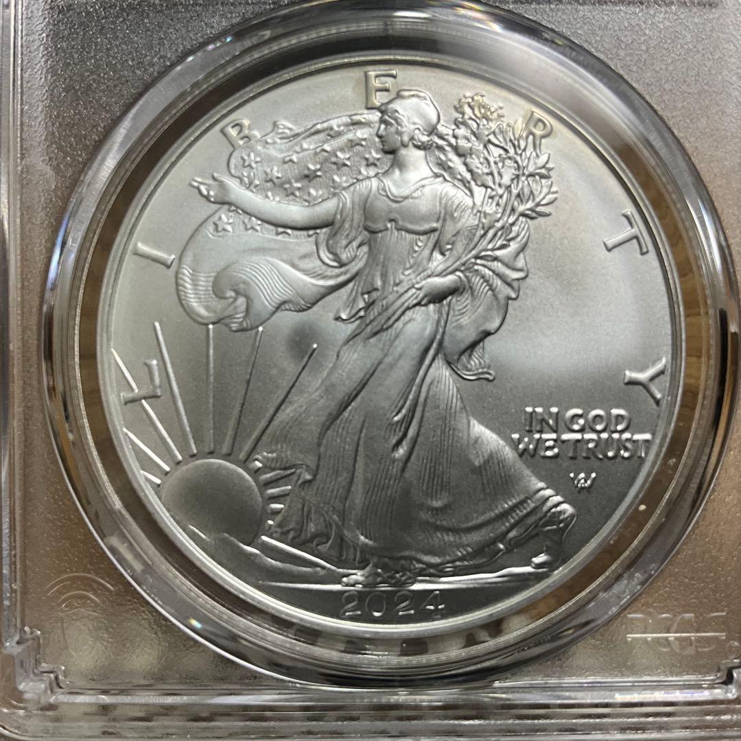 【新品】シルバー イーグル銀貨2024 Eagle PCGS MS70