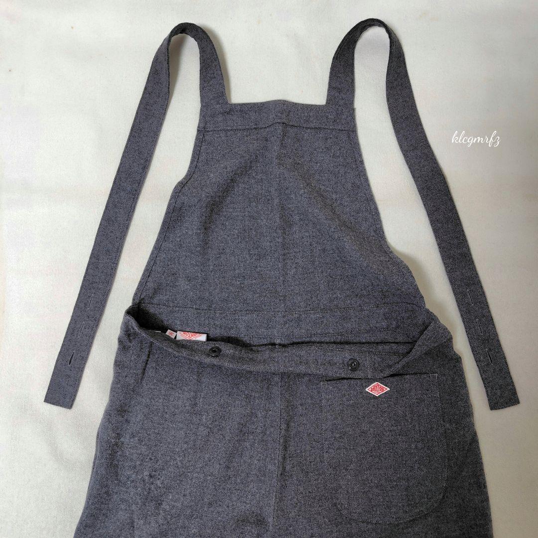 美品 DANTON 暖か ウール フランネル ロゴ オールインワン ダントン