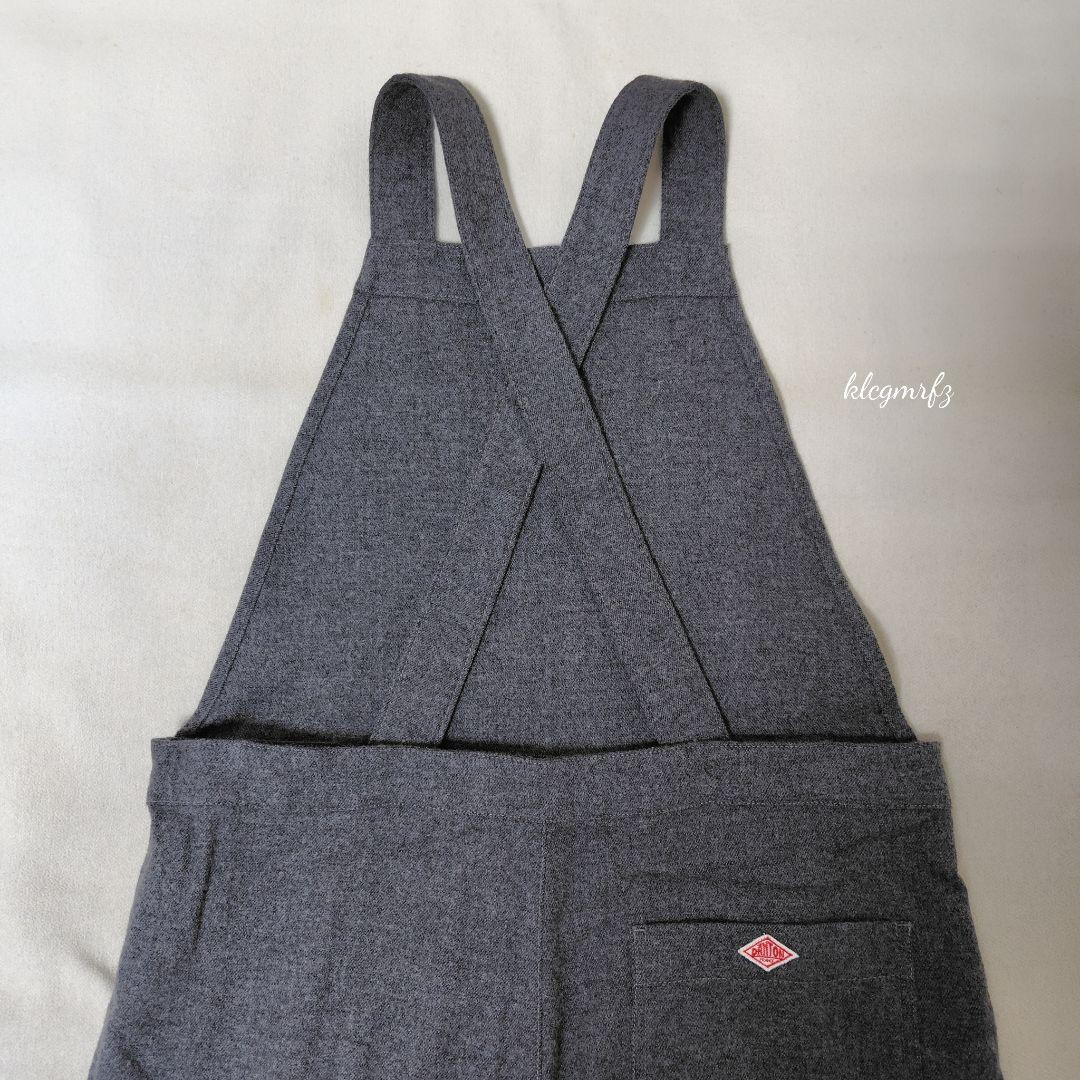 美品 DANTON 暖か ウール フランネル ロゴ オールインワン ダントン