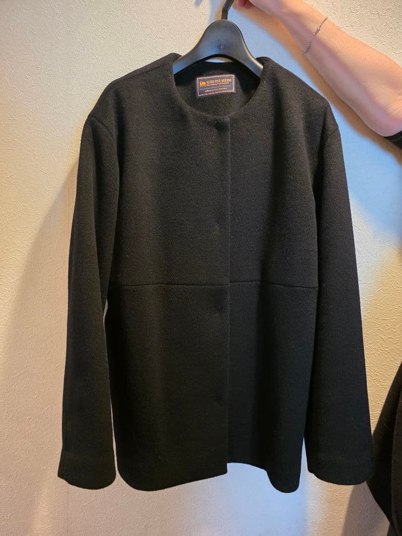 JOURNAL STANDARD relume ブラック ノーカラーコート