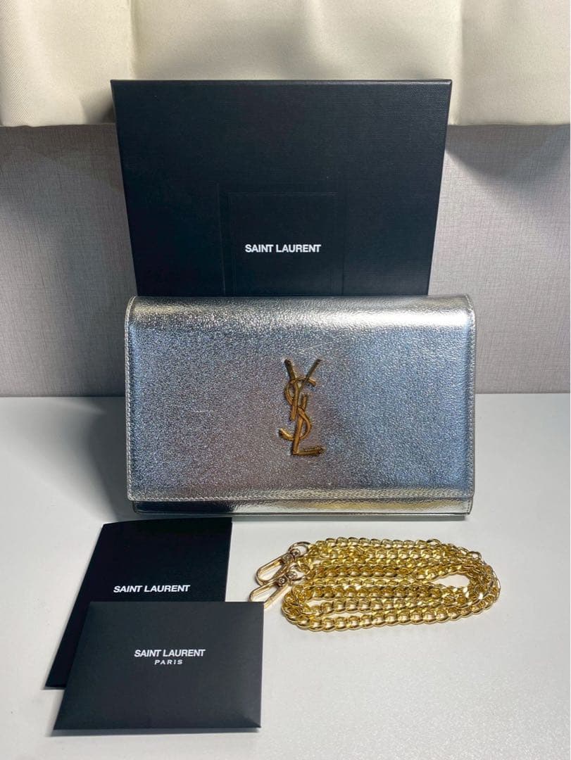 m*i様 サンローラン ケイト ショルダーバッグ チェーンショルダー YSL バ