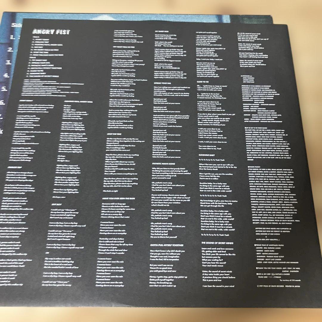 HI-STANDARD ANGRY FIST 限定版レコード