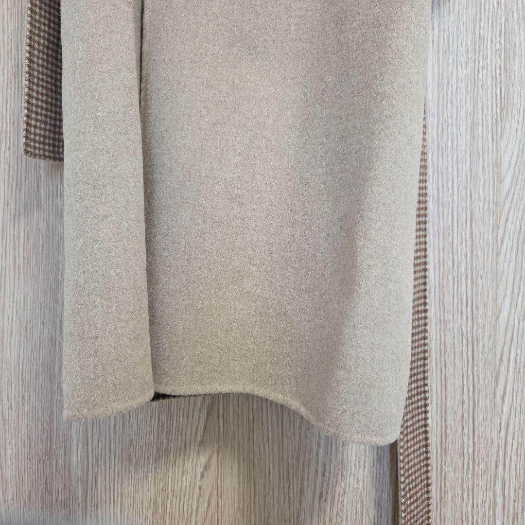 美品★regleamリグリーム リバーシブルチェックコート