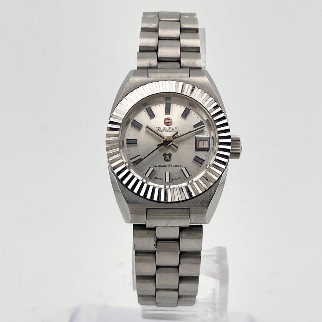 【稼働/自動巻き】ラドー　ゴールデンホース　腕時計　デイト　ヴィンテージ　超硬