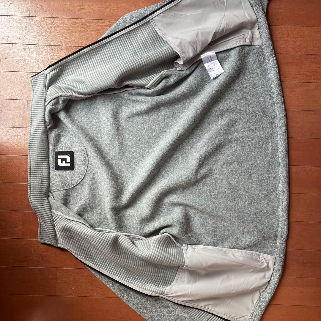 【早い者勝ち】フットジョイ/footjoy/ゴルフウェアメンズLグレージップ付き