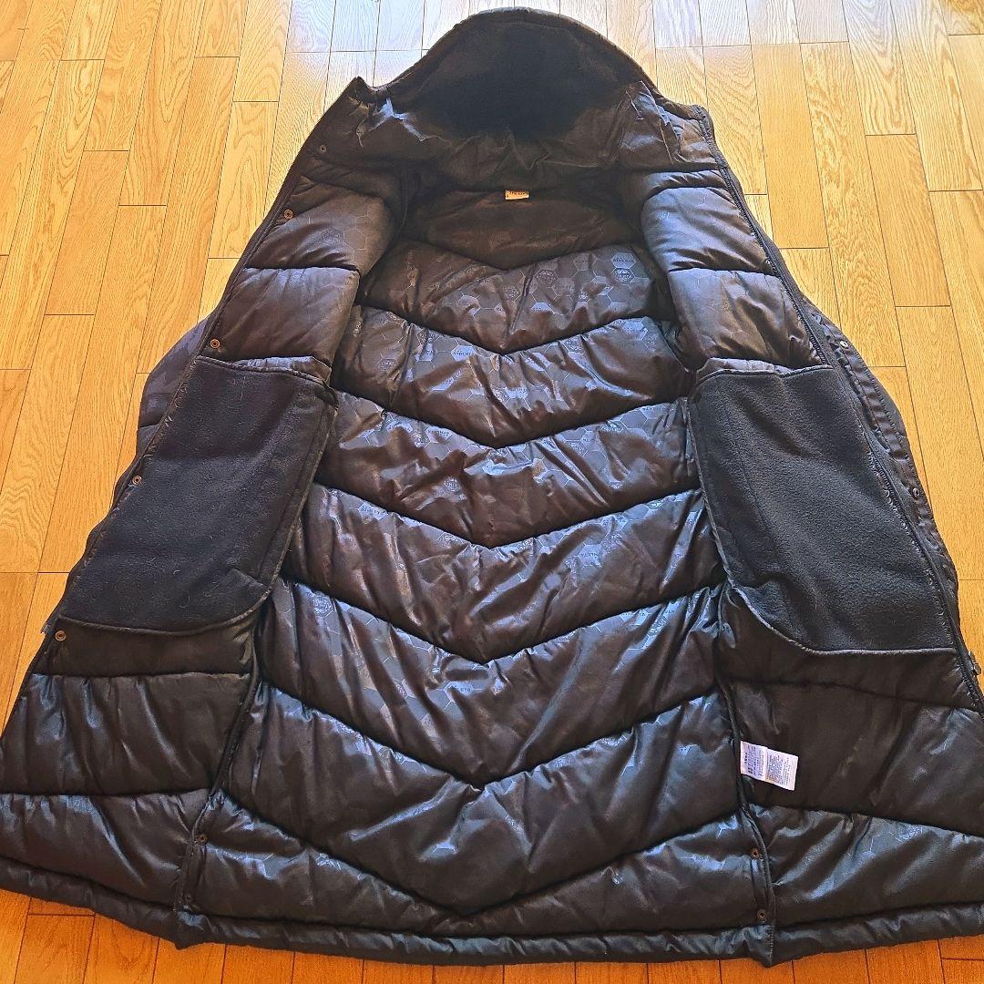 ATHLETA アスレタ ロングベンチコート サッカー 中綿 カモフラ 黒 XL