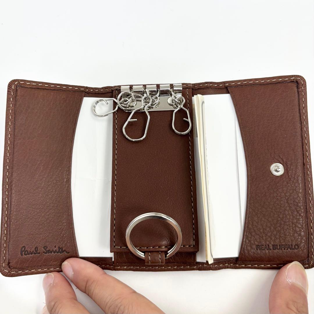 新品！Paul Smith ポールスミス バッファローレザー 4連 キーケース