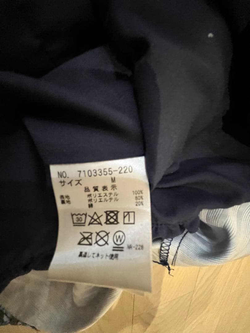 アナスイミニ　フォーマル　花柄　ノースリーブワンピース　ドレス　ネイビー　紫色