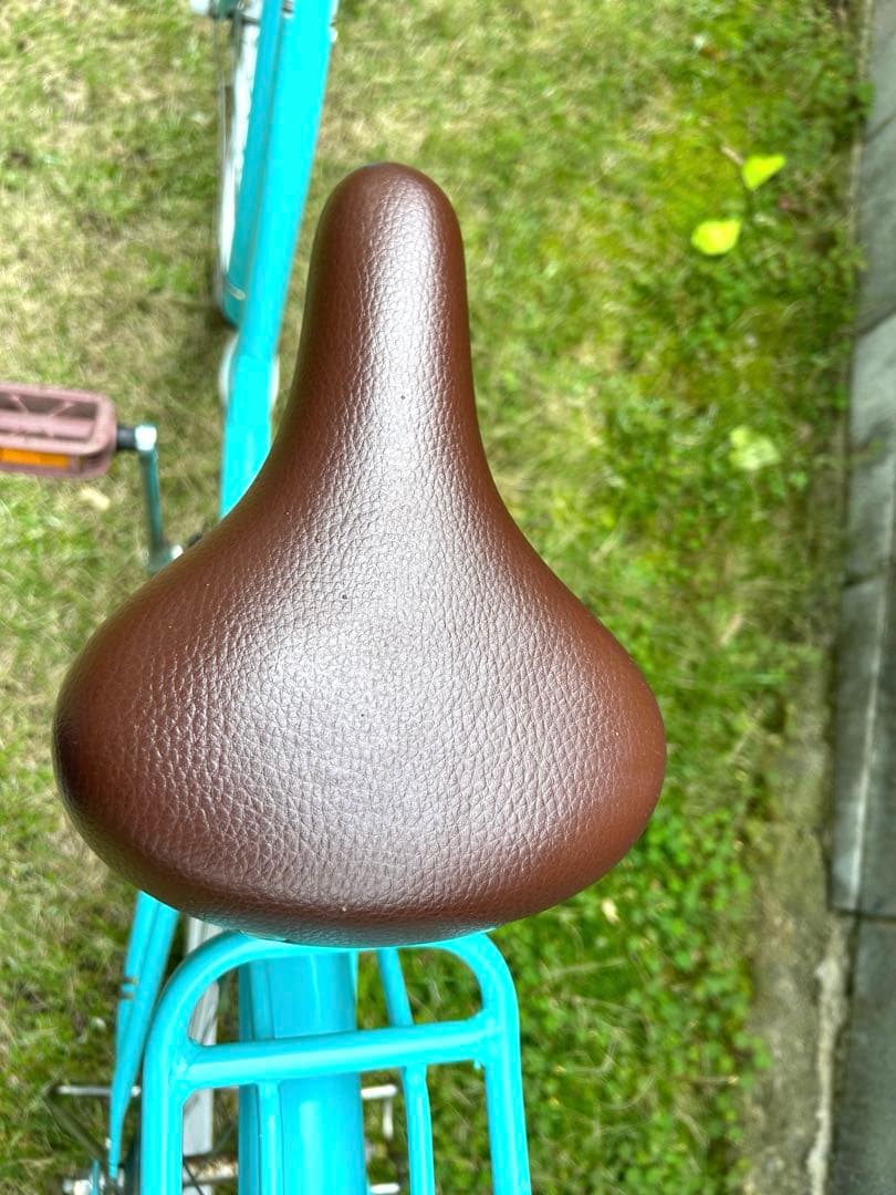 子供用自転車 24インチ（6段変速付き）　アクアブルー ハートデコ