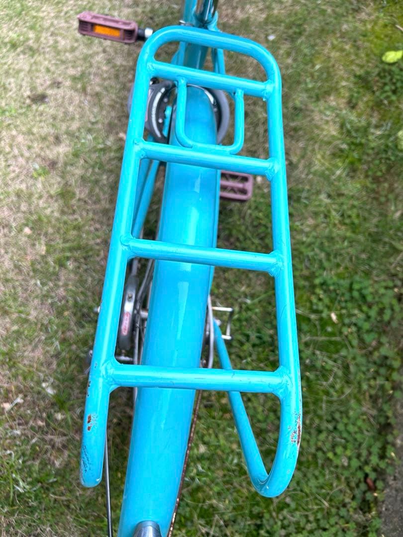 子供用自転車 24インチ（6段変速付き）　アクアブルー ハートデコ