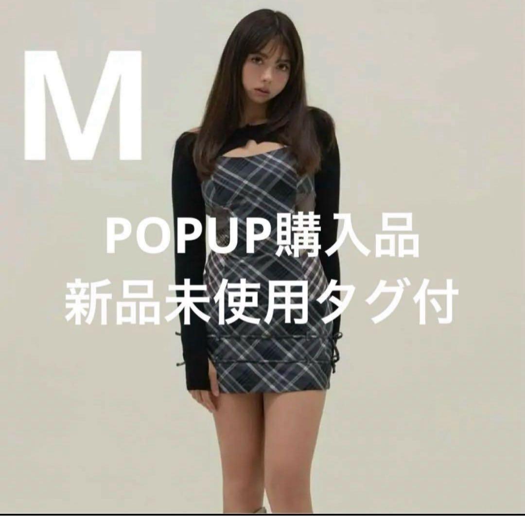 andmary aine set mini dress グレー　mサイズ