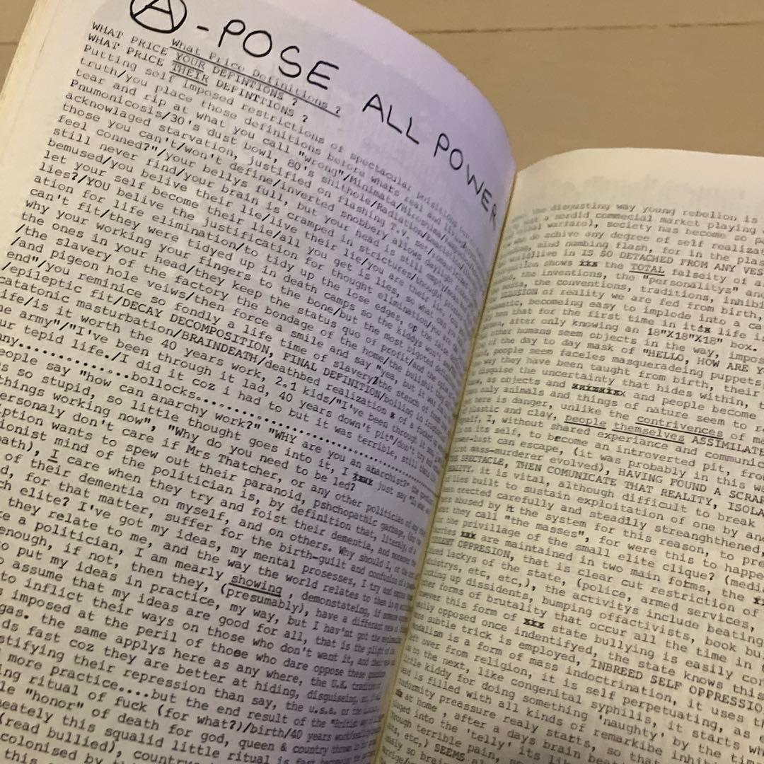 希少 TOXIC GRAFITY ZINE 1980 CRASSソノシート付