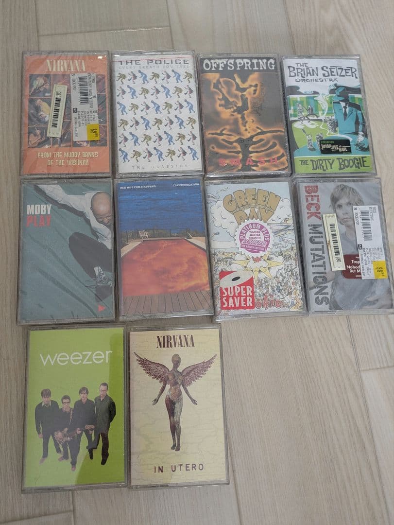 NIRVANA他　洋楽カセットテープ セット　８本未開封