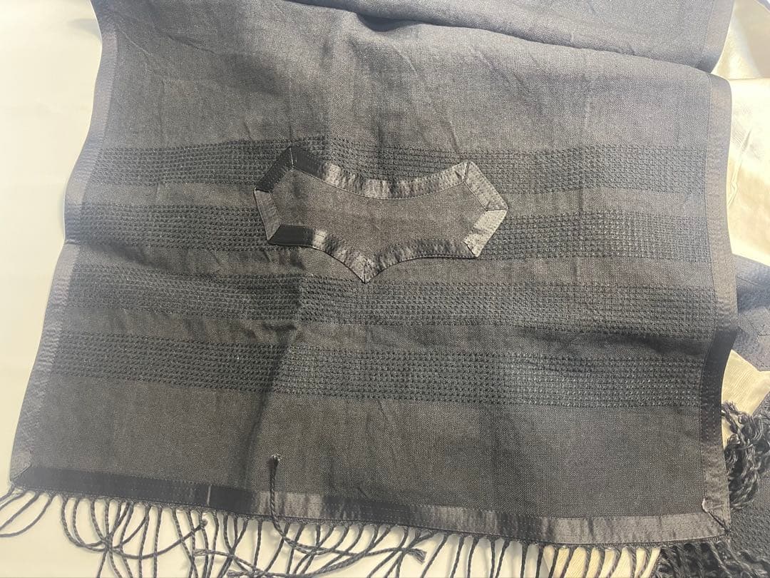 Number (n)ine 大判ストール　シルク　マフラー　ナンバーナイン　黒