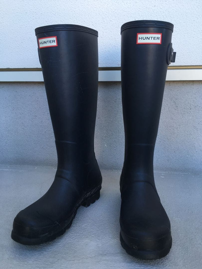 HUNTER レインブーツ　ネイビー　メンズ　UK7