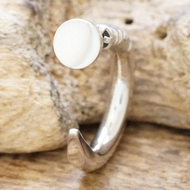 新品 ワンオクロック Taka着用 ネイルピアス シルバー925 片売り ロック