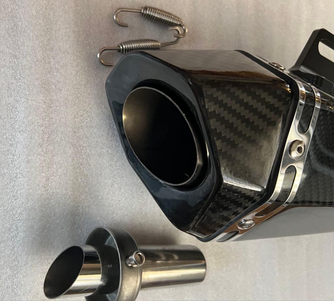 m*o様 ほぼ新品　60.5サイレンサー　ヘキサゴンマフラー　50.8変換アダプ