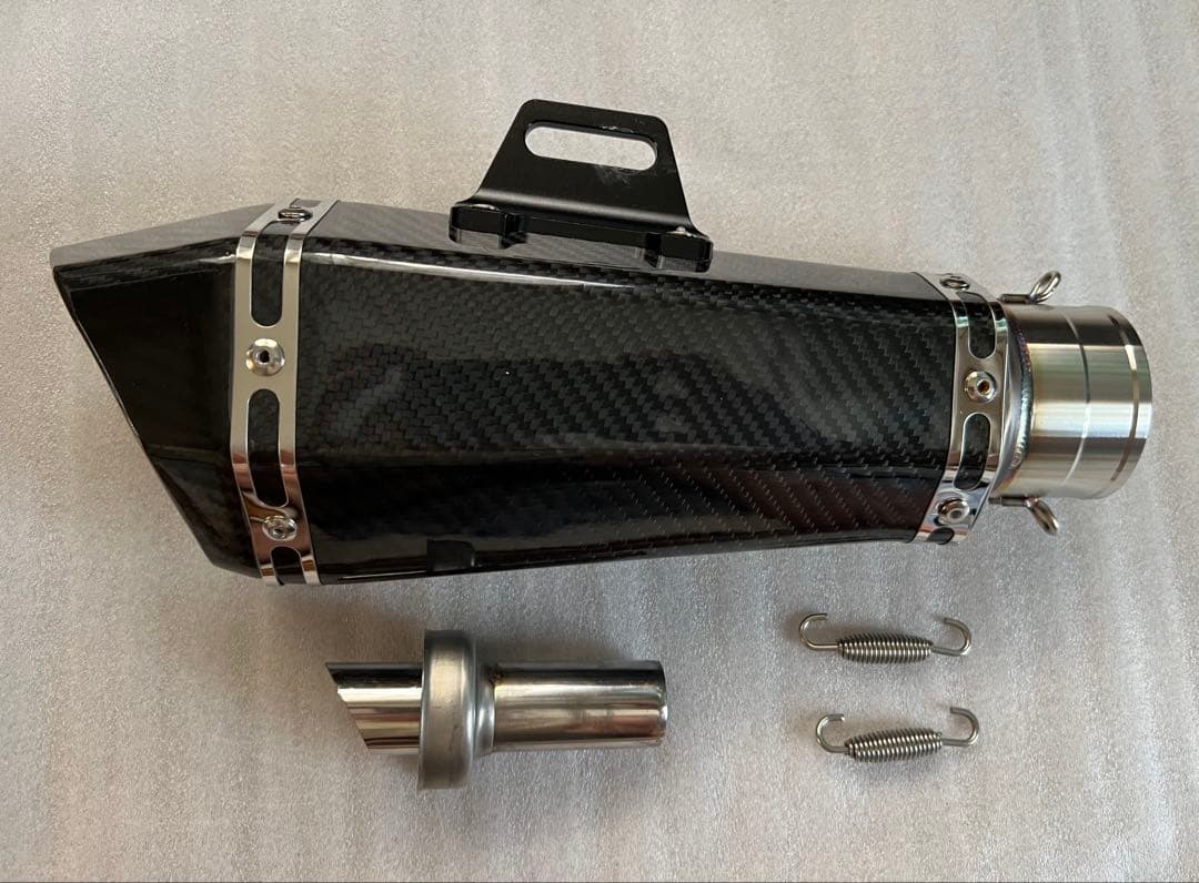 m*o様 ほぼ新品　60.5サイレンサー　ヘキサゴンマフラー　50.8変換アダプ