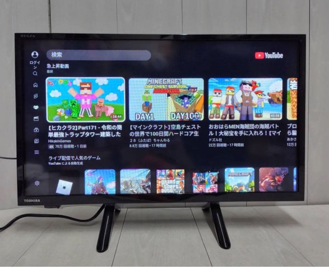 TOSHIBA REGZA 24V型 液晶テレビ 24V34 ネット動画対応