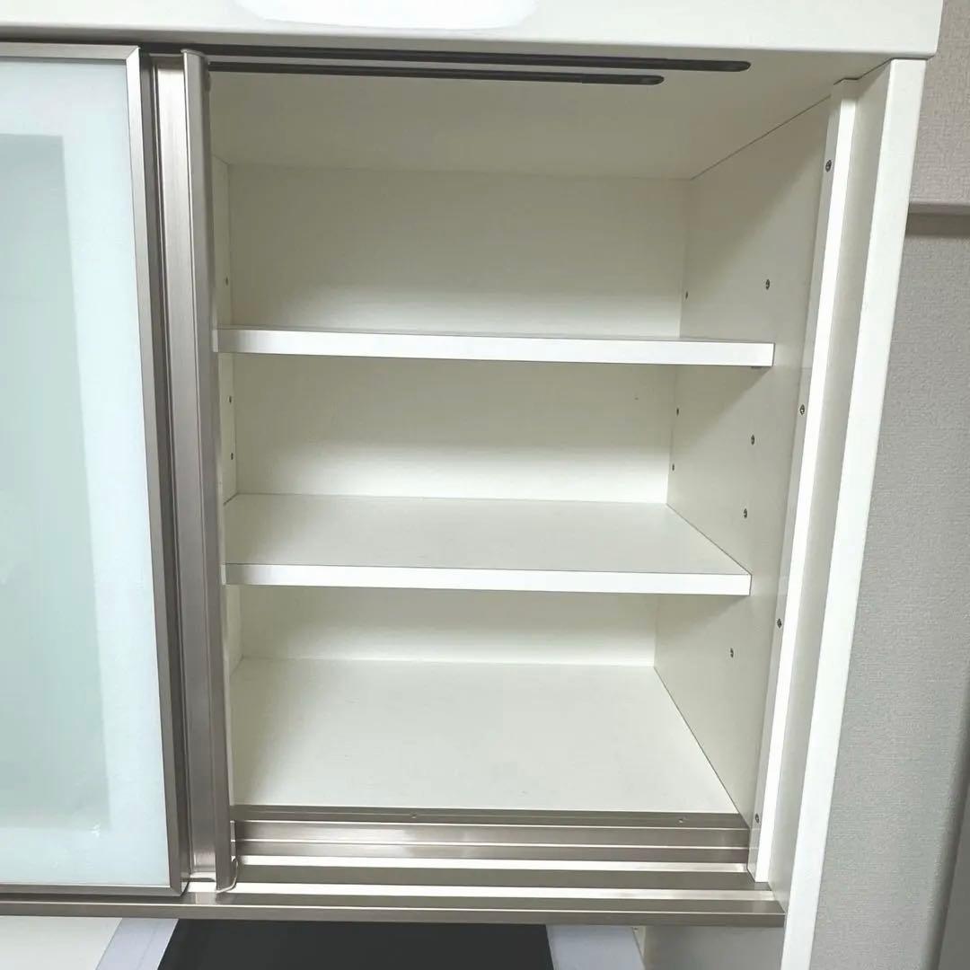 ニトリ キッチンボード　アルミナ2 横幅100食器棚　キッチンカウンター