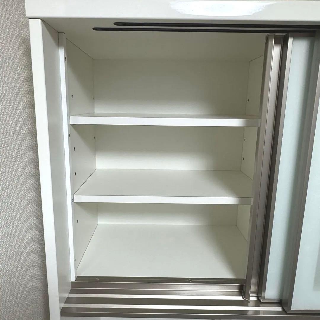 ニトリ キッチンボード　アルミナ2 横幅100食器棚　キッチンカウンター