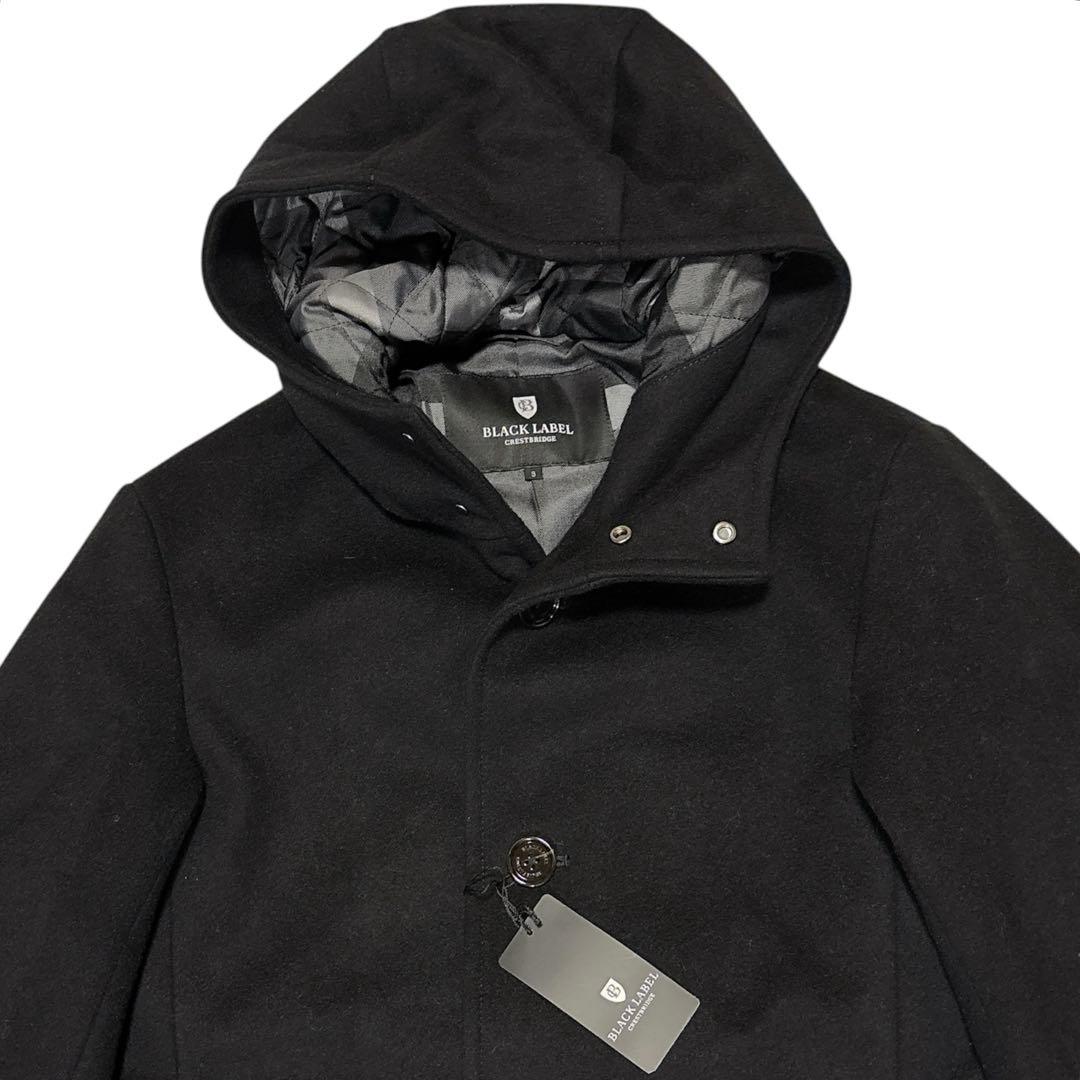 新品 ブラックレーベル クレストブリッジ チェック フーデッド コート