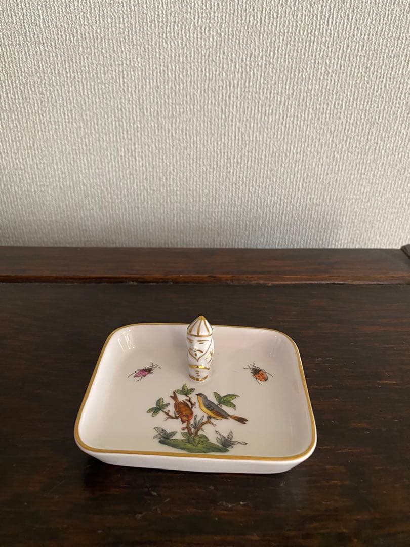 ヘレンド　マンダリン　シノワズリ　ロスチャイルドバード　トレイ　トレー