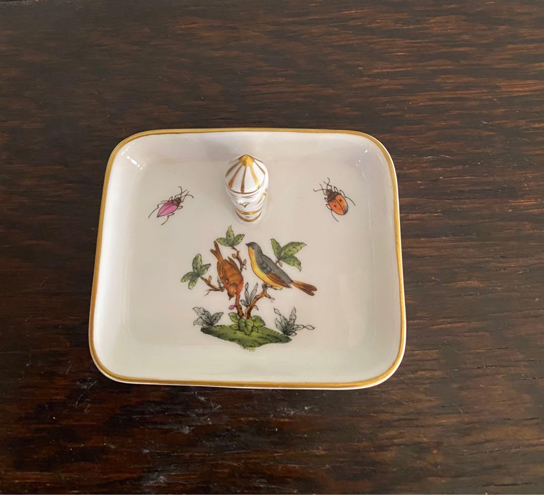 ヘレンド　マンダリン　シノワズリ　ロスチャイルドバード　トレイ　トレー