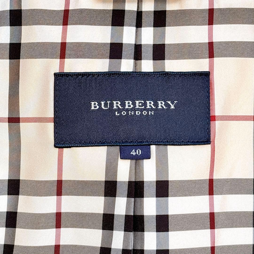 BURBERRY LONDON テーラードジャケット ノバチェック ホースロゴ