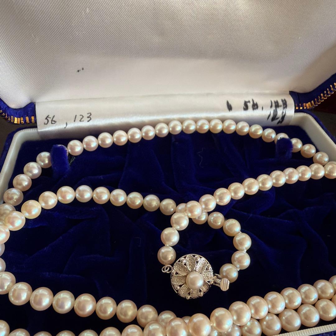 パール　ネックレス　2連