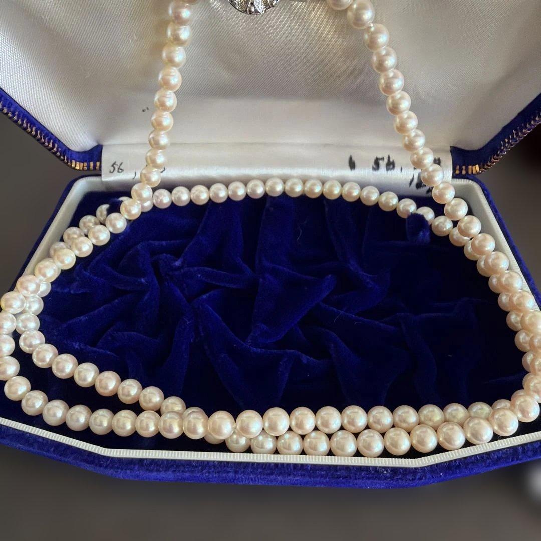 パール　ネックレス　2連